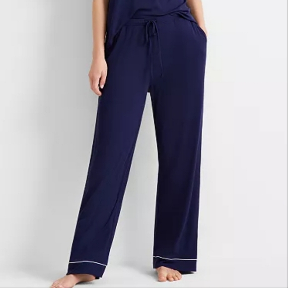 STATE OF DAY Ribbed-Knit Lounge Pant Created for Macy's in Navy Blaze Sz 3X NWT - Picture 1 of 11